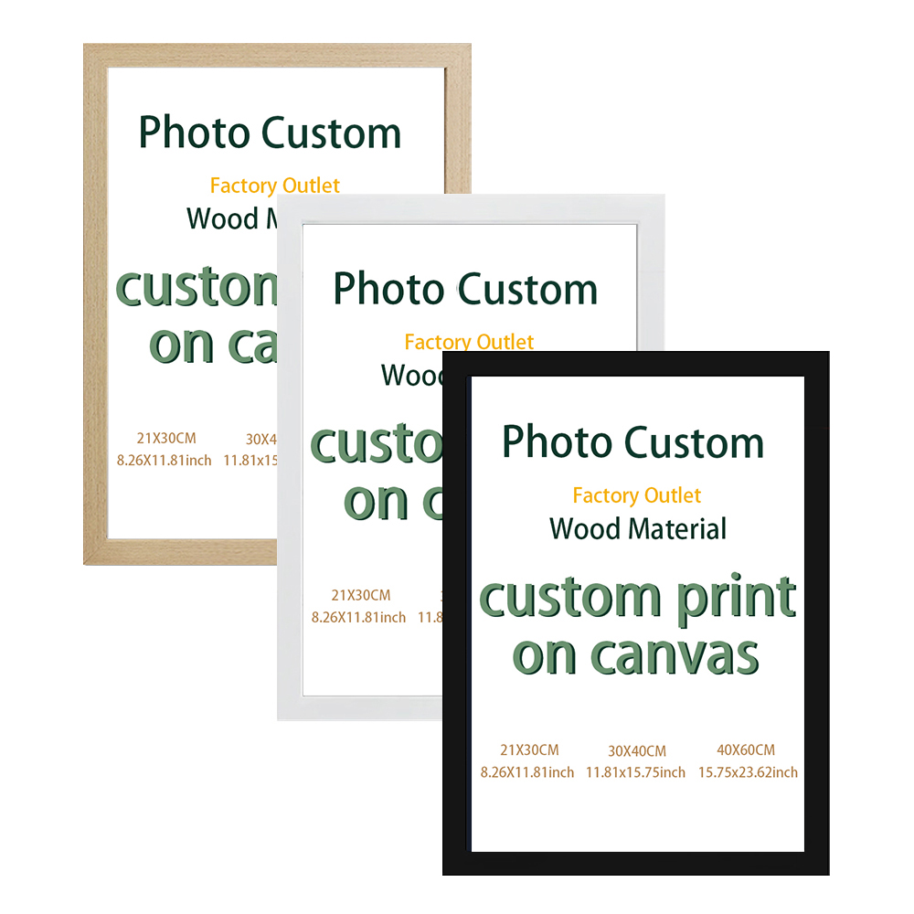 Wedding Party Supply - Customized canvas painting plus photo frame,high-definition