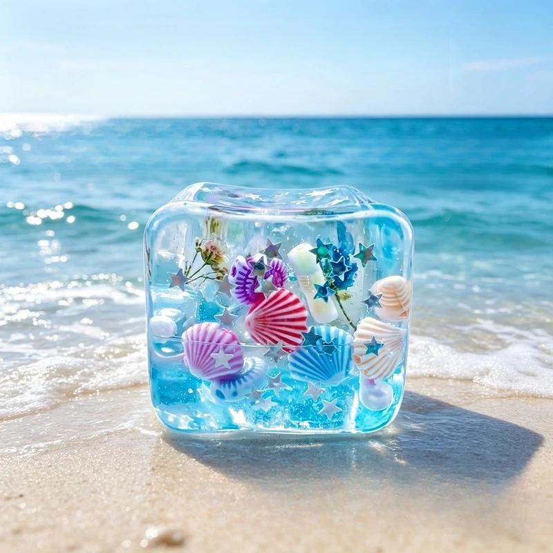 Wedding Yes - Ocean Style Embedded Shell Slow Rising