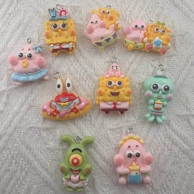 Wedding Yes - 10pcs cartoon resin pendant, DIY jewelry
