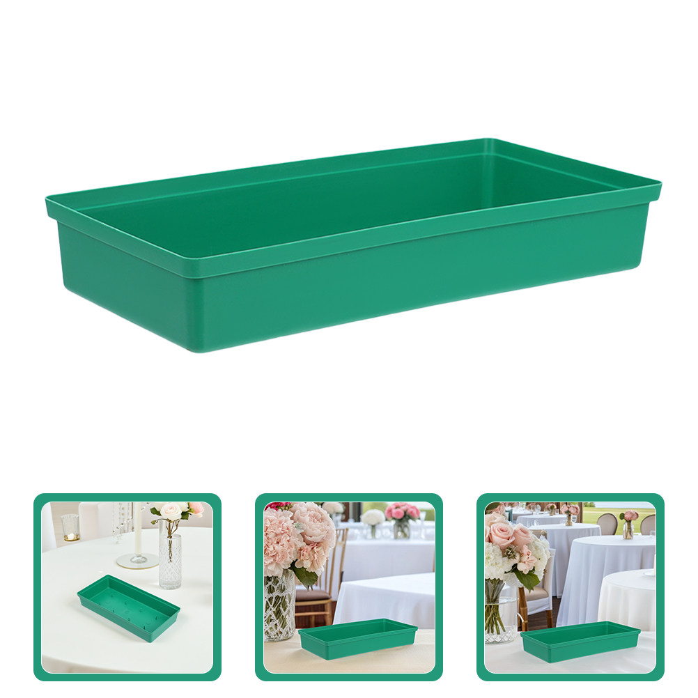 Wedding Floral Supply - 8Pcs Rectangle Floral Mud Tray High