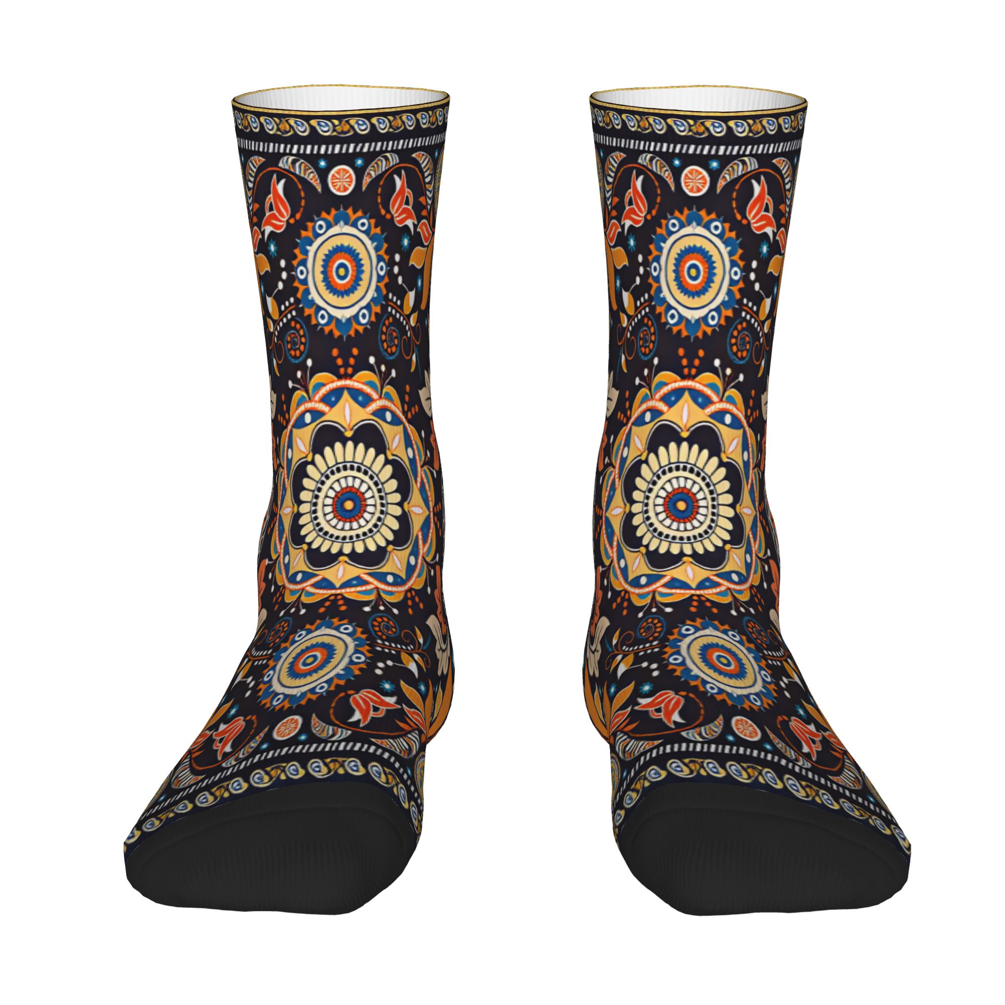 Navy Orange Folk Floral Mandal - Good Floral & Wedding Decor Supply Photos review and price