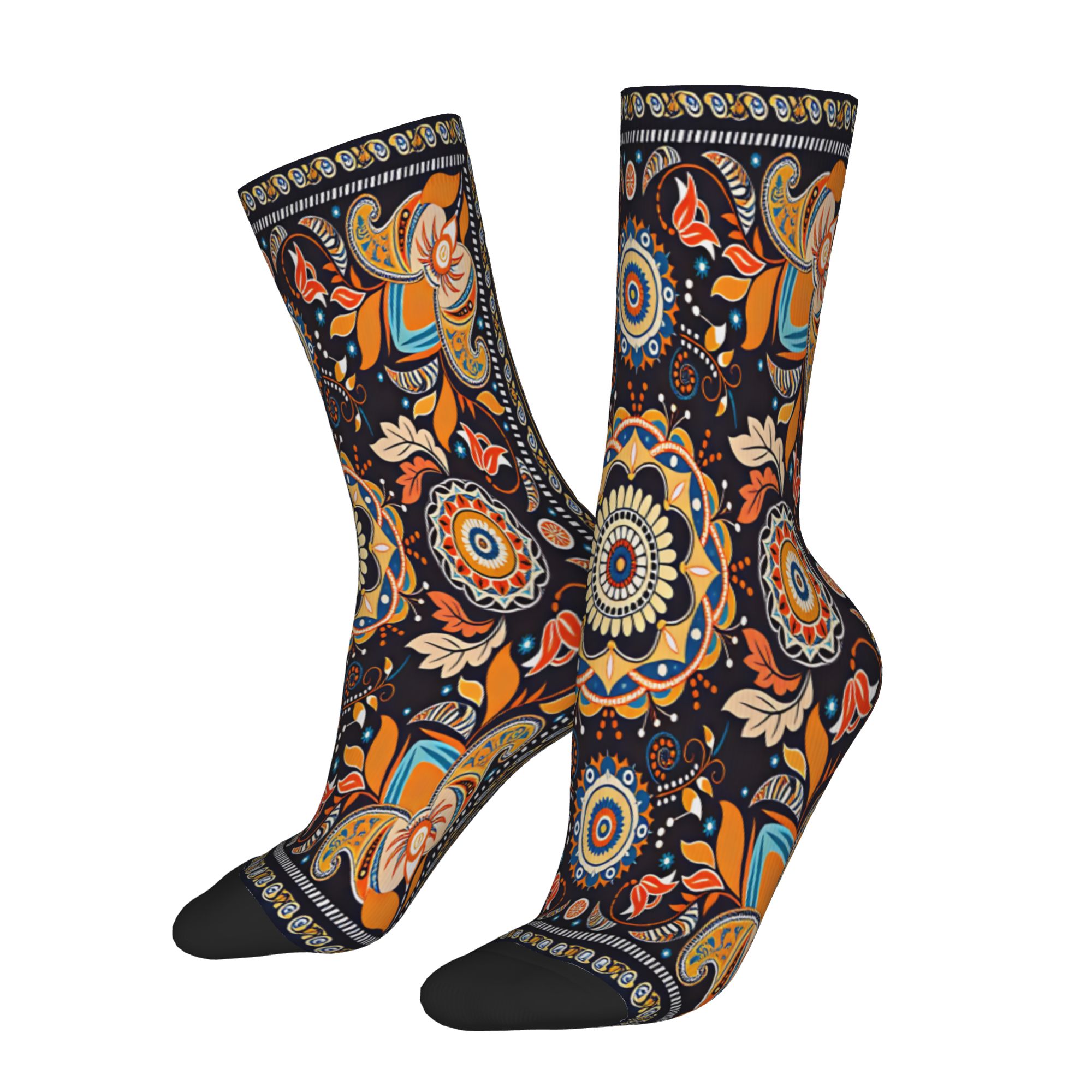 Navy Orange Folk Floral Mandal - Good Floral & Wedding Decor Supply Photos review and price