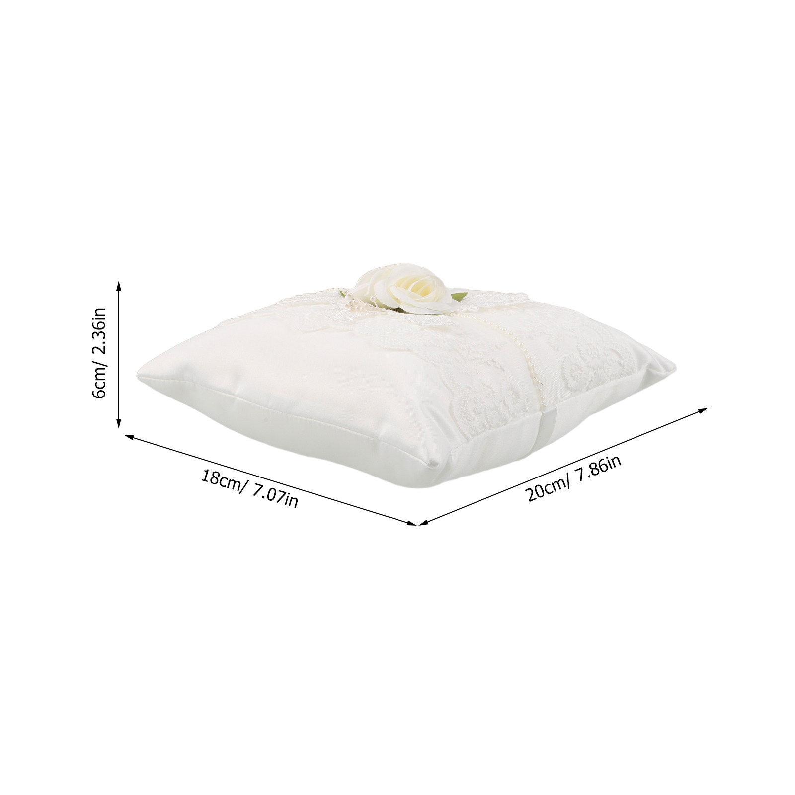 Wedding Lace Ring Pillow White - Ring Bearer Pillow review and price