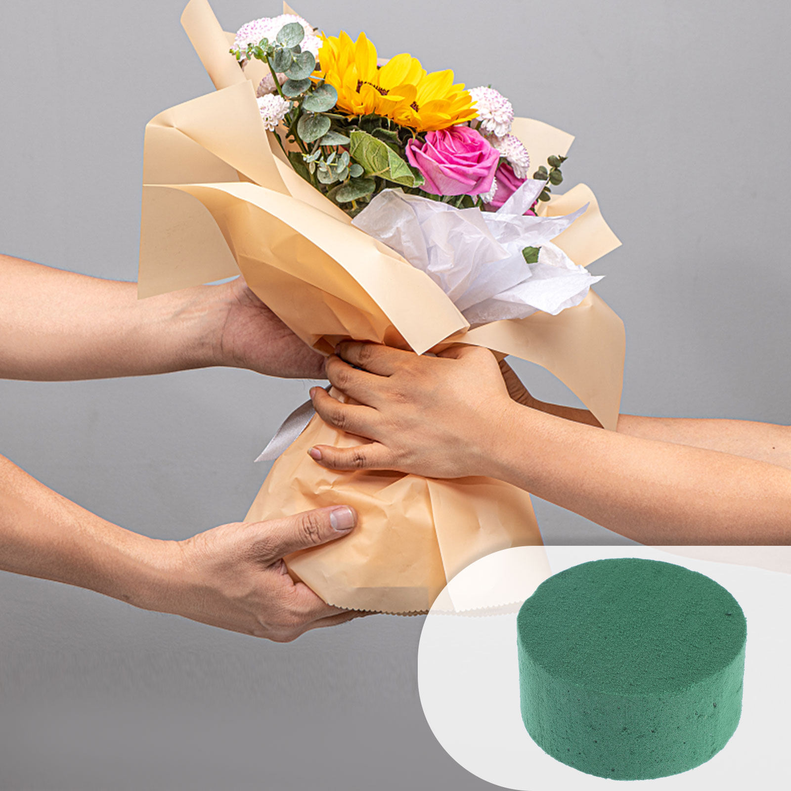 8Pcs Floral Mud Round Flower B - Wedding Floral Supply review and price