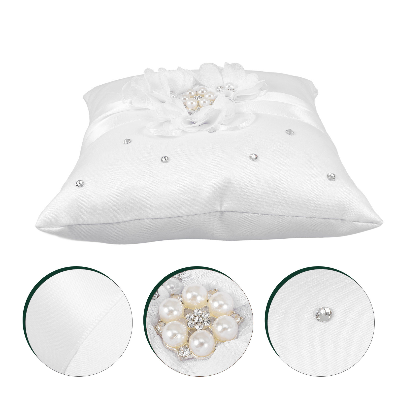 20x20cm Flower Wedding Ring Pi - Ring Bearer Pillow review and price