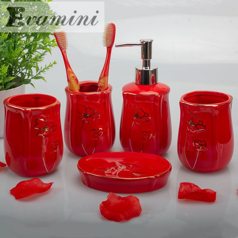 Wedding Gift for Bathroom/Red  - Wedding Bathroom Supply Kit review and price