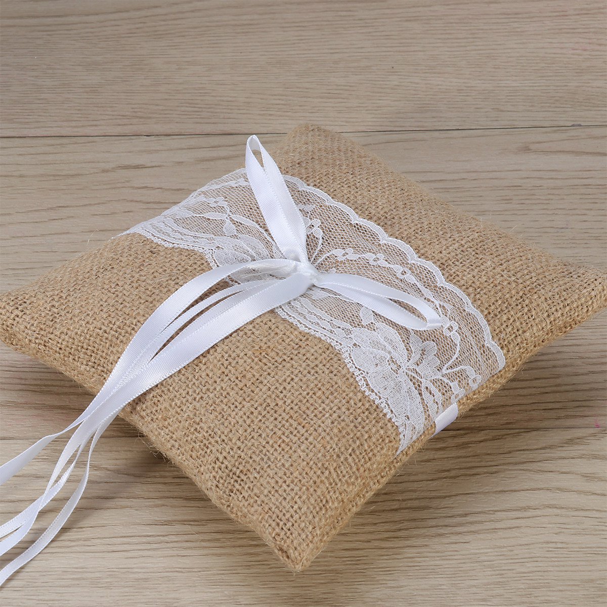 Set of 6 6'' Burlap Jute Lace  - Ring Bearer Pillow review and price