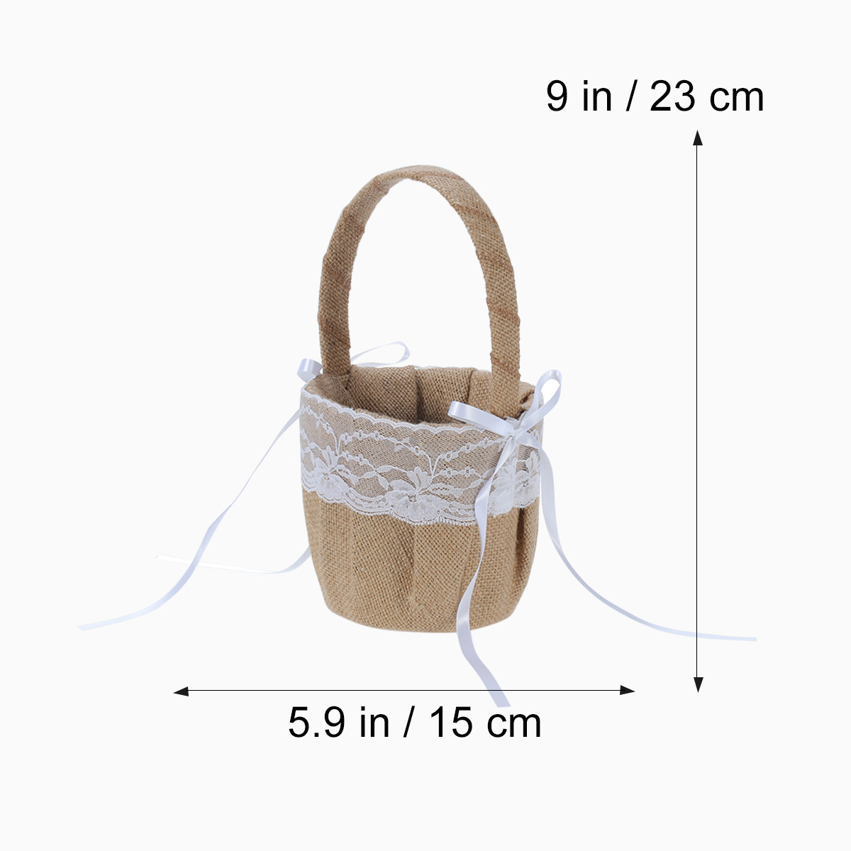 Set of 6 6'' Burlap Jute Lace  - Ring Bearer Pillow review and price