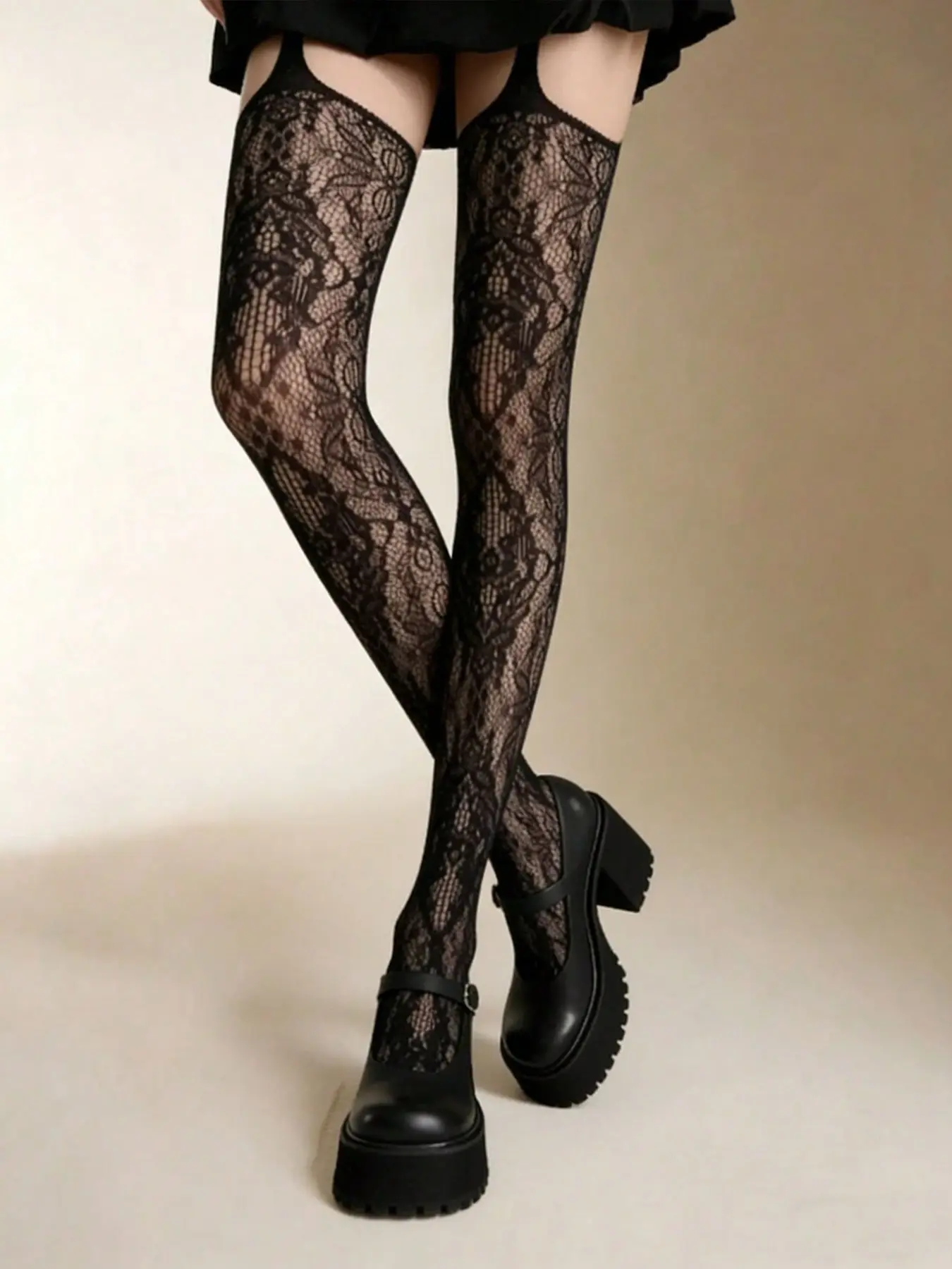 3 Pairs Floral Strappy Fishnet - Good Floral & Wedding Decor Supply Photos review and price