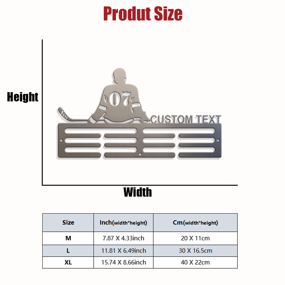 1pc Custom Ice Hockey Metal Me - Wedding Party Supply review and price