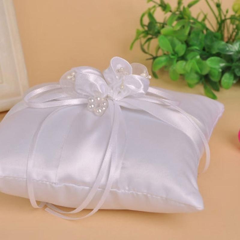 P9FE Wedding Pearls Rings Pill - Ring Bearer Pillow review and price