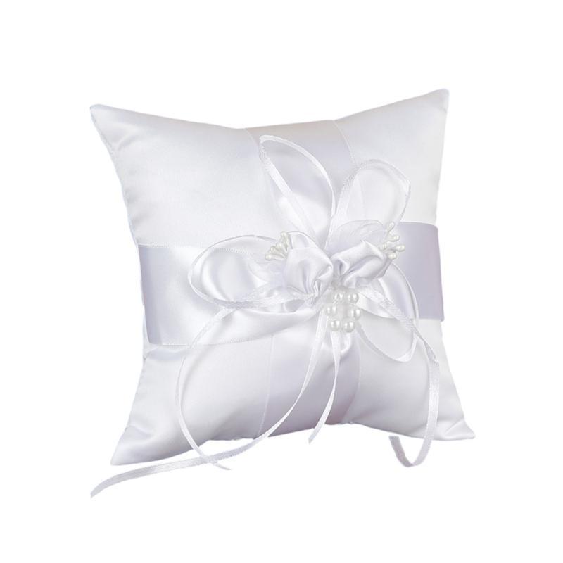 P9FE Wedding Pearls Rings Pill - Ring Bearer Pillow review and price