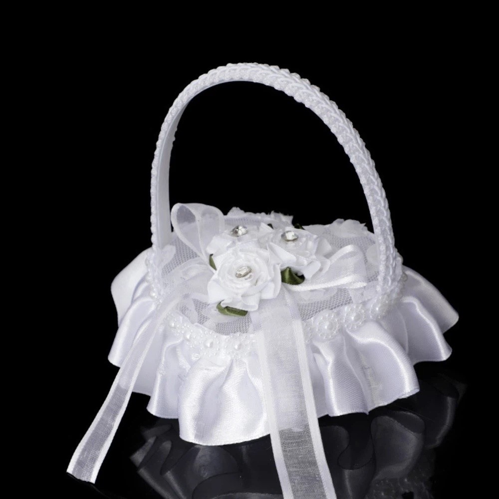 White Lace Heart-shaped Ring B - Ring Bearer Pillow review and price