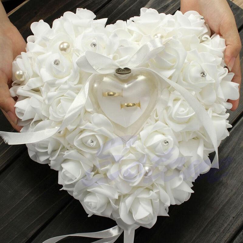 Wedding Ceremony Ivory Satin C - Ring Bearer Pillow review and price