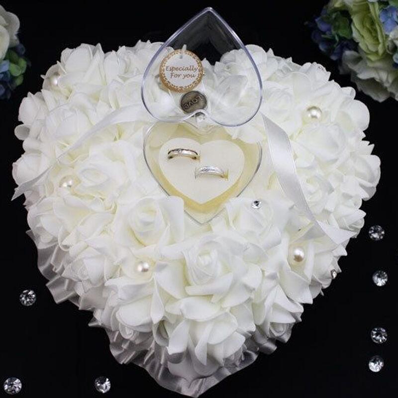 Wedding Ceremony Ivory Satin C - Ring Bearer Pillow review and price