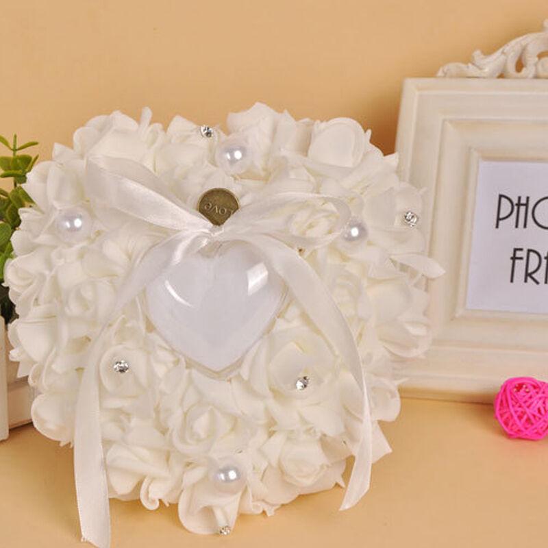 Wedding Ceremony Ivory Satin C - Ring Bearer Pillow review and price